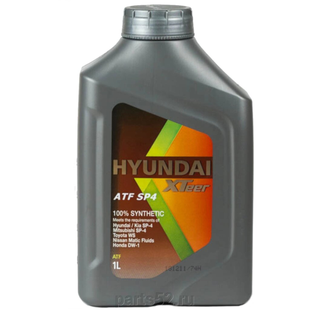 Жидкость трансмиссионная HYUNDAI XTeer ATF SP4, 1 л от компании PARTS52 - фото 1