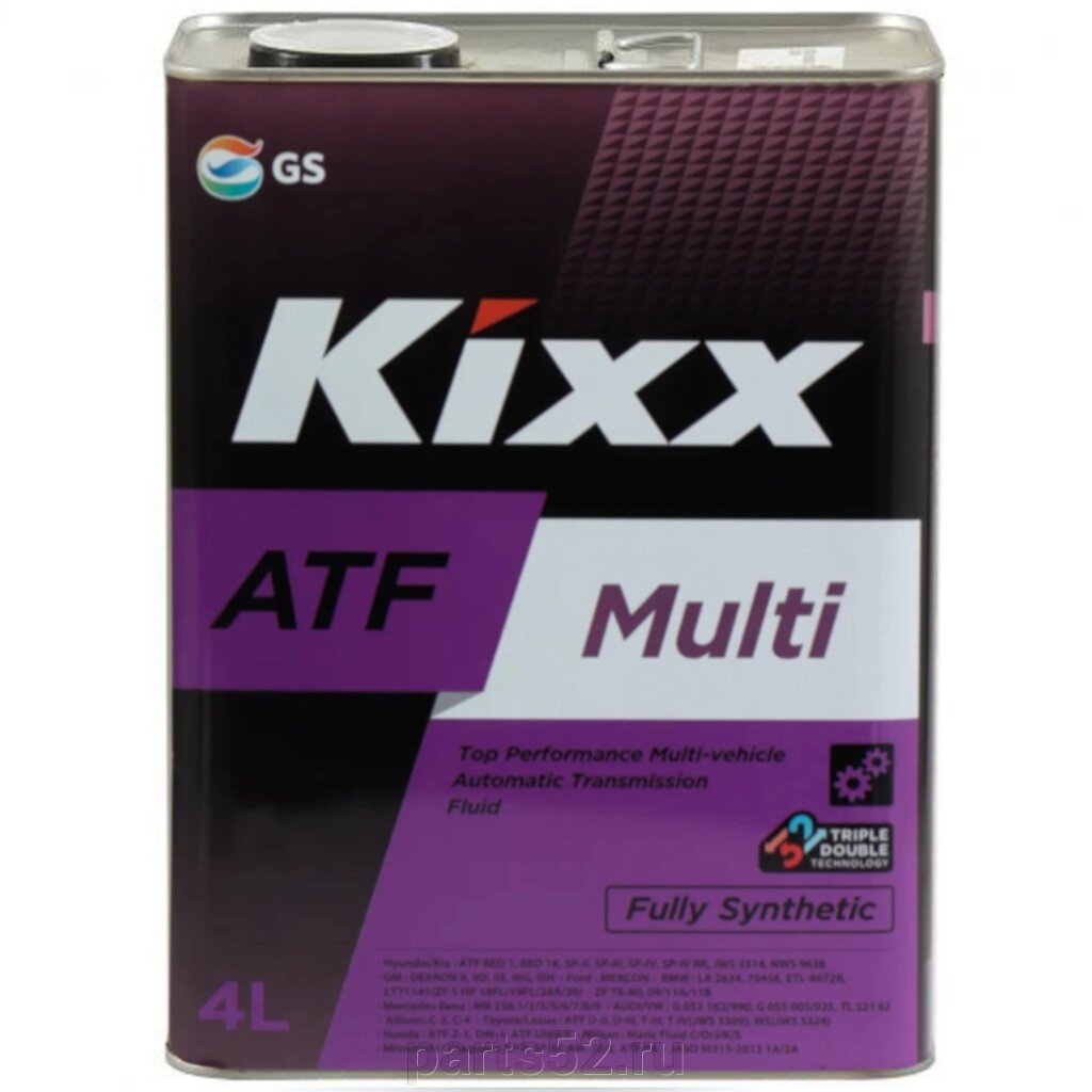 Жидкость трансмиссионная KiXX ATF Multi Plus, 4 л от компании PARTS52 - фото 1