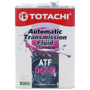 Жидкость трансмиссионная totachi ATF DEX-III, 4 л
