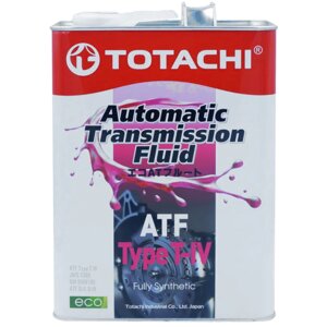 Жидкость трансмиссионная totachi ATF TYPE T-IV, 4 л