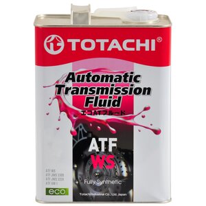 Жидкость трансмиссионная TOTACHi ATF WS, 4 л