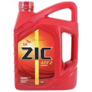 Жидкость трансмиссионная ZiC ATF 2, 4 л