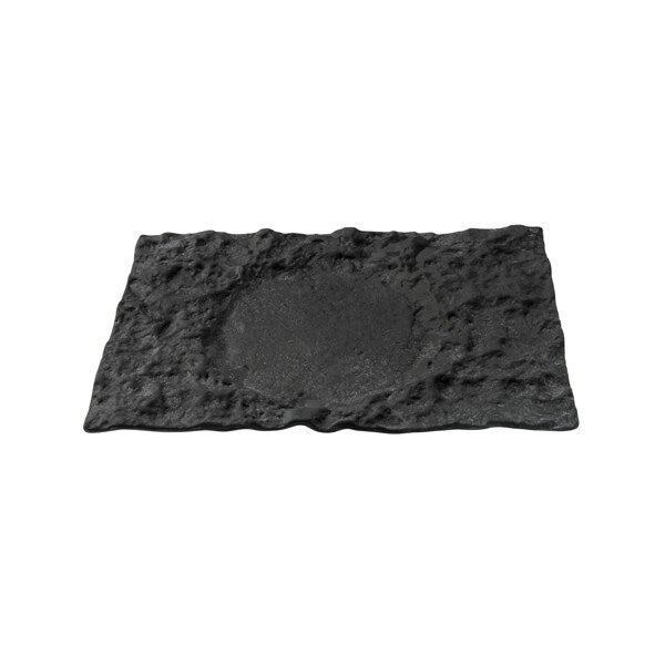 Блюдо сервировочное стеклянное «Луна» черное 29х18см, Crater XGLAS-402 от компании ООО "Рашн Бокс Лтд." - фото 1