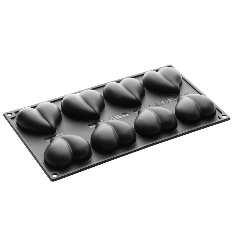 Форма силиконовая PAVOFLEX для пирож. 3D Heart 65х60мм h21мм, 46мл, 8 ячеек PX3206 от компании ООО "Рашн Бокс Лтд." - фото 1