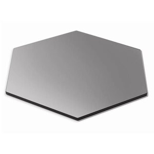 Полка SKYCAP Small d35,6см h1см, шестиугольная, закаленное стекло, цвет черный SG013