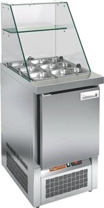 Стол холодильный для салатов (саладетта) hicold sle3-1gn высокое стекло