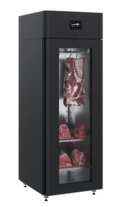 Шкаф холодильный. со стеклянной дверью polair cs107-meat black тип 1 1001228d