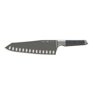 Нож поварской Японский шеф 23см с бороздками FIBRE KARBON 1, ручка карбон 4271.24