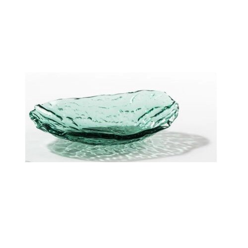 Салатник стеклянный овальный «Море» зеленое 0,25л 23х17см, Mar-Green XGLAS-2817V от компании ООО "Рашн Бокс Лтд." - фото 1