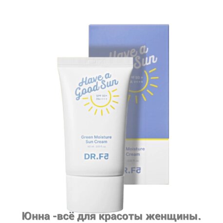 DR. F5 GREEN MOISTURE SUN CREAM SPF50+ PA++++ Солнцезащитный крем Ультраувлажнение SPF50+ PA++++ от компании Юнна -всё для красоты женщины. - фото 1