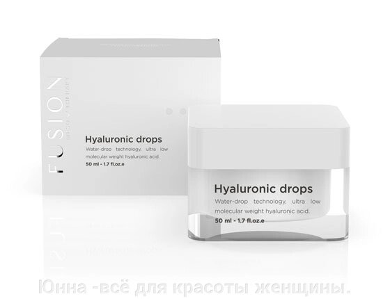 Fusion Mesotherapy HYALURONIC DROPS - Увлажняющий крем с технологией Water Drop от компании Юнна -всё для красоты женщины. - фото 1