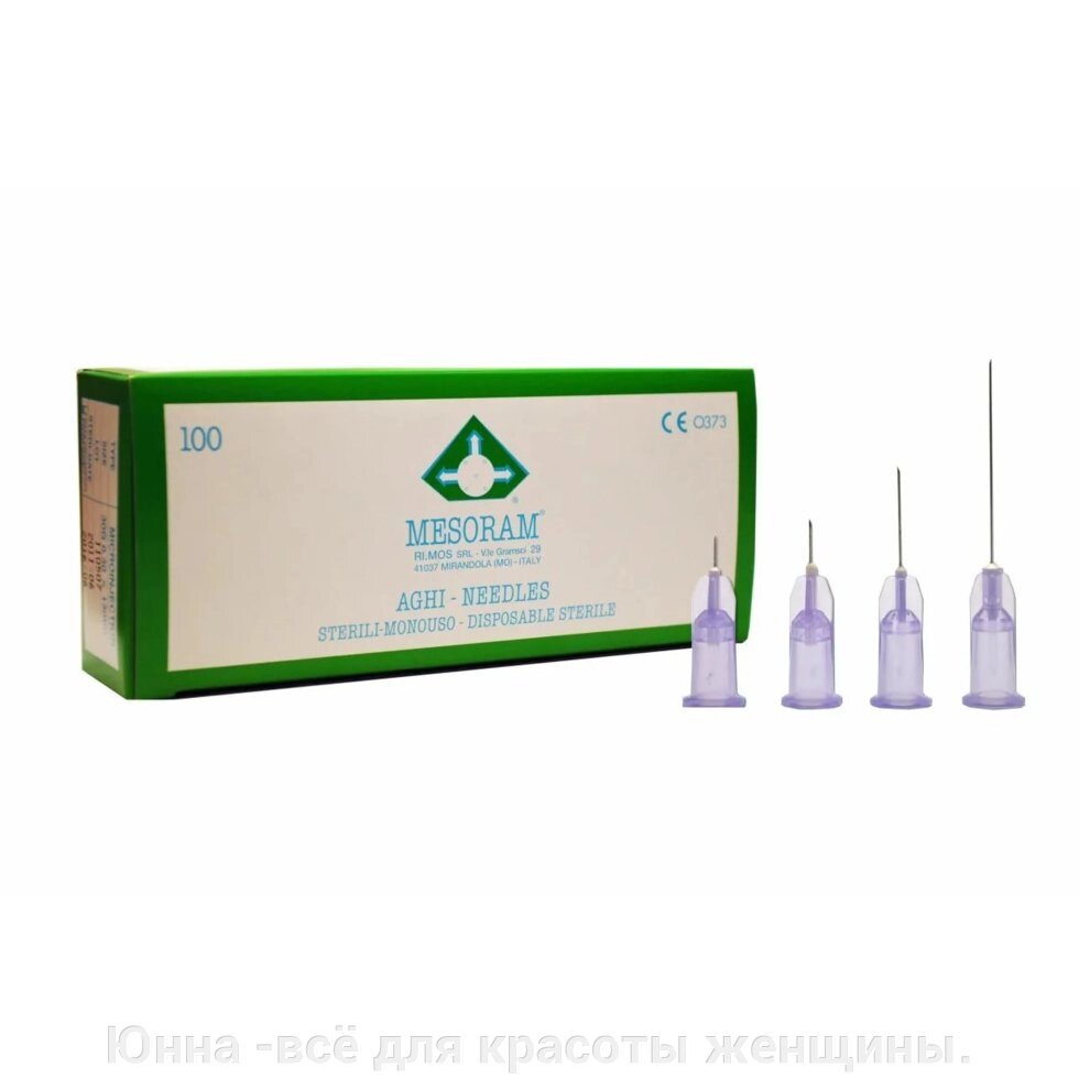 Иглы для инъекционных методик AGO MESO LUER 30G 0.3x13 710306  Mesoderm от компании Юнна -всё для красоты женщины. - фото 1