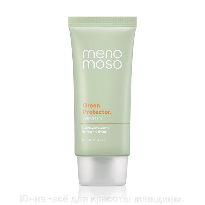 MENOMOSO Успокаивающий солнцезащитный крем для чувствительной кожи SPF 50+ PA++++ (50 г) от компании Юнна -всё для красоты женщины. - фото 1