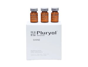 Pluryal mesoline Shine -Осветляющий антиоксидантный коктейль с активным омолаживающим эффектом