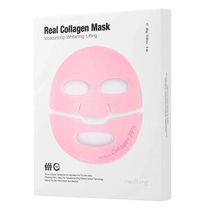 Meditime Медитайм Лифтинг-маска гидрогелевая для лица с коллагеном - Real collagen mask, 26г в Москве от компании Юнна -всё для красоты женщины.