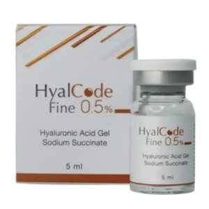 Биоревитализант Hyal Code Fine 0,5% гиалуроновая кислота 1000-1300 кДа, сукцинат натрия (янтарная кислота )1 фл. (5 мл)