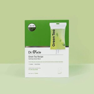 Dr. Oracle Green Tea Recipe Calming Green Mask Набор успокаивающих тканевых масок с экстрактом зеленого чая