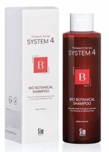 System 4 Биоботаничский шампунь против выпадения и для стимуляции волос 250мл