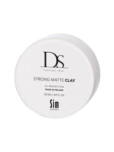 Sim Sensitive Воск для волос сильной фиксации DS Strong Matte Clay, 50 мл (без отдушек, для укладки