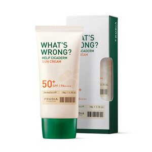 FRUDIA What’s Wrong Солнцезащитный крем Сикадерм для чувствительной кожи SPF50+ PA++++ (50г)
