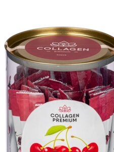 Туба Collagen Premium - Вишня (Стики) 31 стик- пищевой коллаген в Москве от компании Юнна -всё для красоты женщины.