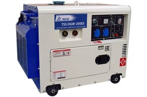 Дизельный сварочный генератор TSS DGW-200ESS, 3 квт, 190а сверхтихий кожух