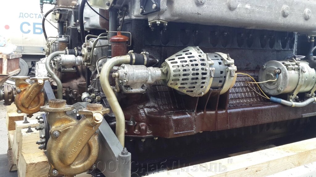 Дизельный двигатель судовой 3Д6С, 150 л. с.  с гидравлическим р/р от компании ООО "СнабДизель" - фото 1