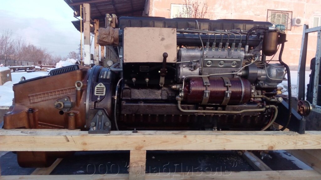 Дизельный двигатель судовой 3Д6С, 150л. с. с механическим Р/ред от компании ООО "СнабДизель" - фото 1