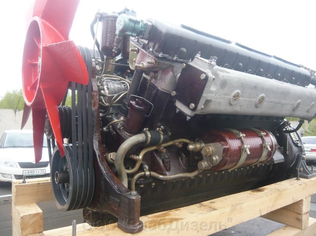 Дизельный двигатель тепловозный 1Д12-400 , 400 л. с. от компании ООО "СнабДизель" - фото 1