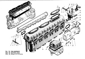 Крышка головки правая С1, Сб. 506-08-3