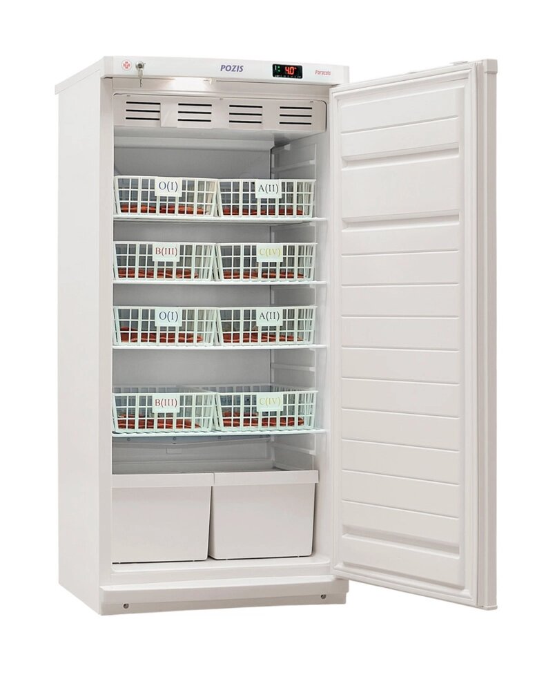 Холодильник для хранения крови ХК-250-1 Позис от компании Магазин медтехники "Будьте Здоровы" г. Барнаул, ул Панфиловцев 4-в. - фото 1