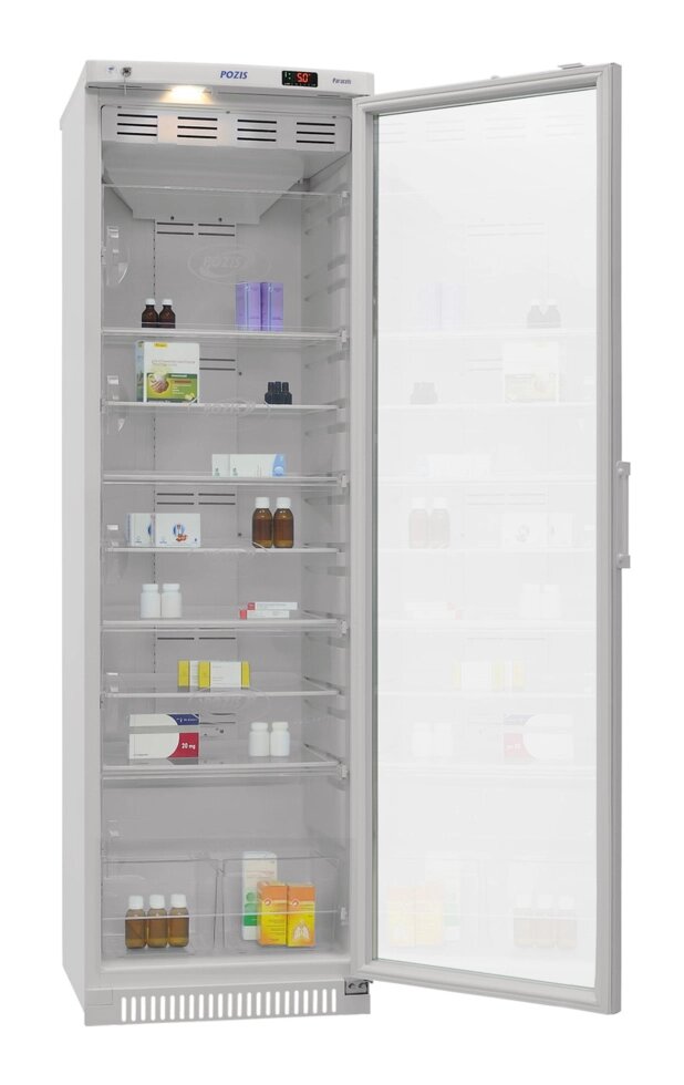 Холодильник фармацевтический ХФ-400-3 Позис (двери стекло) от компании Магазин медтехники "Будьте Здоровы" г. Барнаул, ул Панфиловцев 4-в. - фото 1