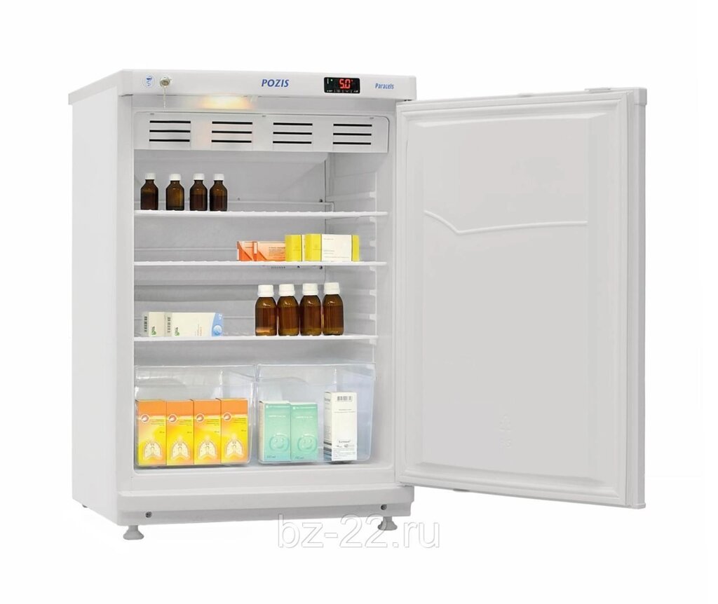 Холодильник фармацевтический Позис ХФ-140 мет. дверь от компании Магазин "Будьте Здоровы" г. Барнаул, ул Панфиловцев 4-в. - фото 1
