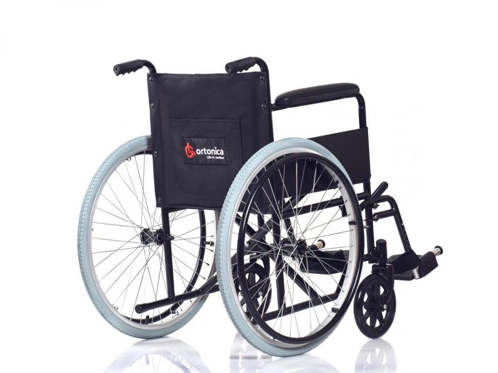 Инвалидная коляска BASE 100 (48см ширина сиденья) от компании Магазин медтехники "Будьте Здоровы" г. Барнаул, ул Панфиловцев 4-в. - фото 1