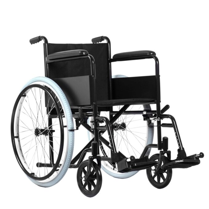 Инвалидная коляска BASE 200 (100)  (50 см. ширина сиденья) от компании Магазин медтехники "Будьте Здоровы" г. Барнаул, ул Панфиловцев 4-в. - фото 1