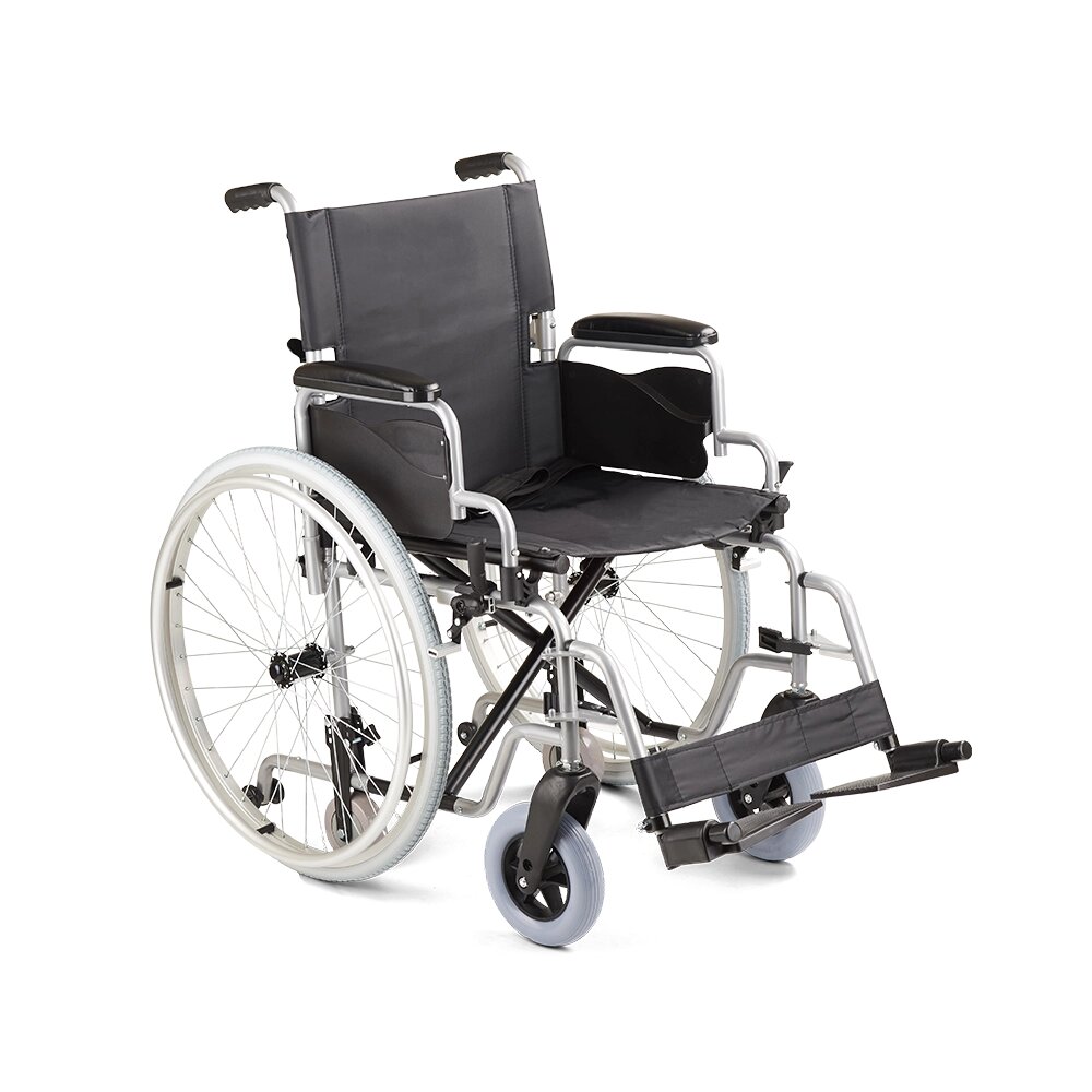 Кресло-коляска ARMED H001-1 (45,5см) складная рама до 120кг от компании Магазин медтехники "Будьте Здоровы" г. Барнаул, ул Панфиловцев 4-в. - фото 1