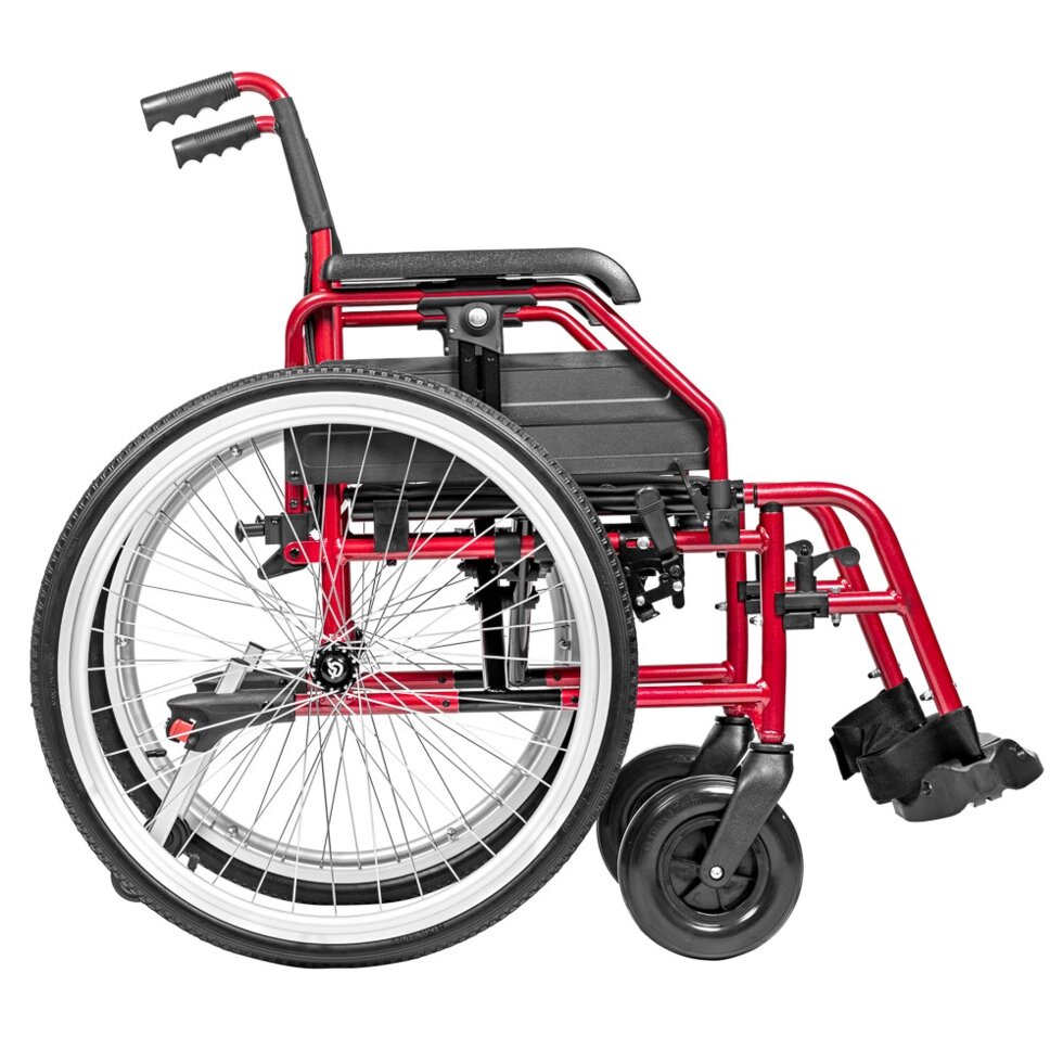Кресло-коляска для инвалидов Base Lite 250 (ширина сиденья 43 см) от компании Магазин медтехники "Будьте Здоровы" г. Барнаул, ул Панфиловцев 4-в. - фото 1