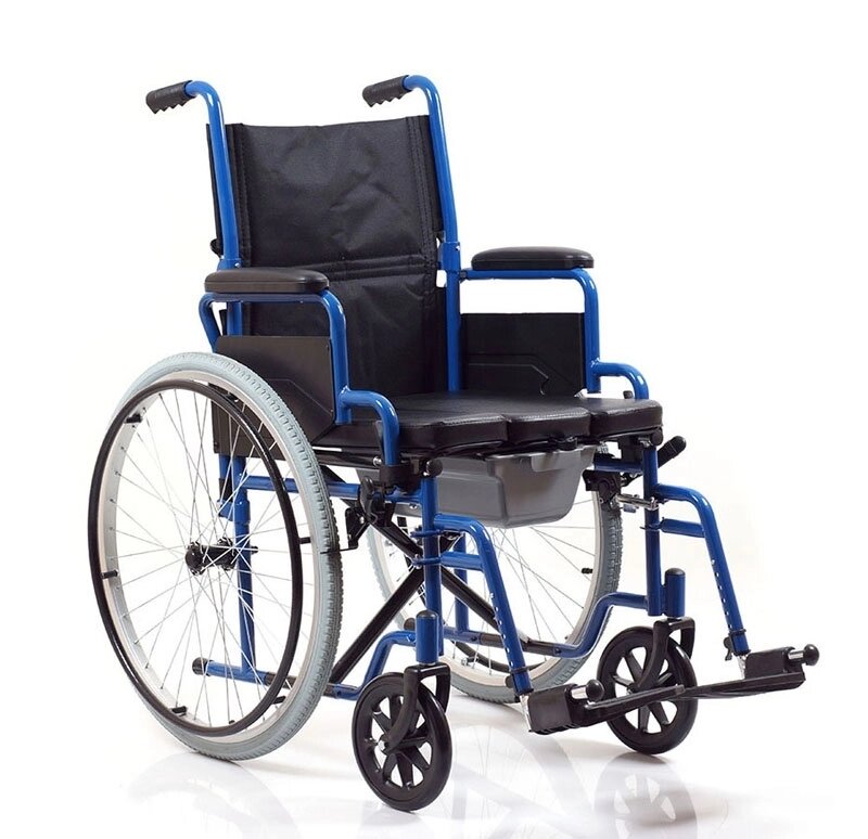 Кресло-коляска с санитарным оснащением Ortonica TU 55 18 дюймов от компании Магазин медтехники "Будьте Здоровы" г. Барнаул, ул Панфиловцев 4-в. - фото 1