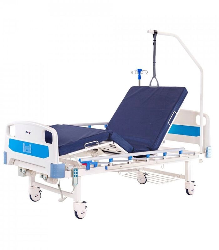 Кровать медицинская функциональная электрическая Barry MBE-2Spp с принадлежностями с матрасом от компании Магазин медтехники "Будьте Здоровы" г. Барнаул, ул Панфиловцев 4-в. - фото 1