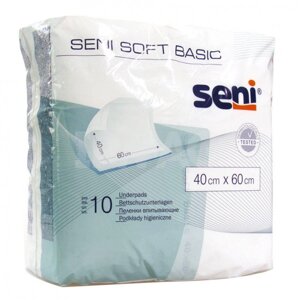 Пеленки впитывающие одноразовые Seni Soft Basic 40x60 см (10 шт)