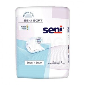 Пеленки впитывающие одноразовые Seni Soft 60x60 см (5 шт)