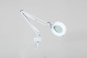 Кольцевая лампа лупа SD-2021 на струбцине