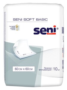 Пеленки впитывающие одноразовые Seni Soft Basic 60x60 см (10 шт)