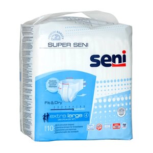 Подгузники для взрослых Super Seni Air №4 большие 130-170 см (10 шт)