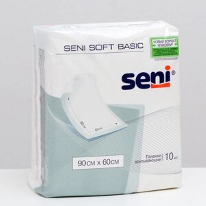 Пеленки впитывающие одноразовые Seni Soft Basic 90x60 см (10 шт)