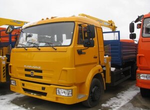 Кму камаз 4308-3063-69 (евро-5) + кму soosan SCS334 нижн. упр + борт сталь 6,2м.