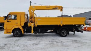 Кму камаз 4308-3063-69 (евро-5) + кму soosan SCS523 нижн. упр + борт сталь 6,2м. доп. опоры