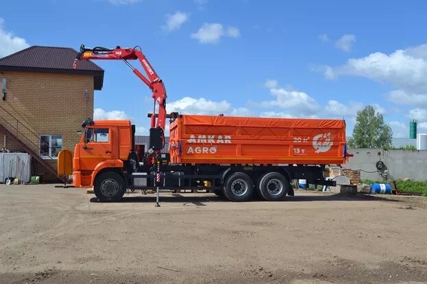 КМУ Самосвал КАМАЗ-65115-3094-48 (Евро-5) + КМУ Ferrari F148 A2, кузов 20м3 3-х стор.(40LE) от компании Компания СИМ-авто - фото 1