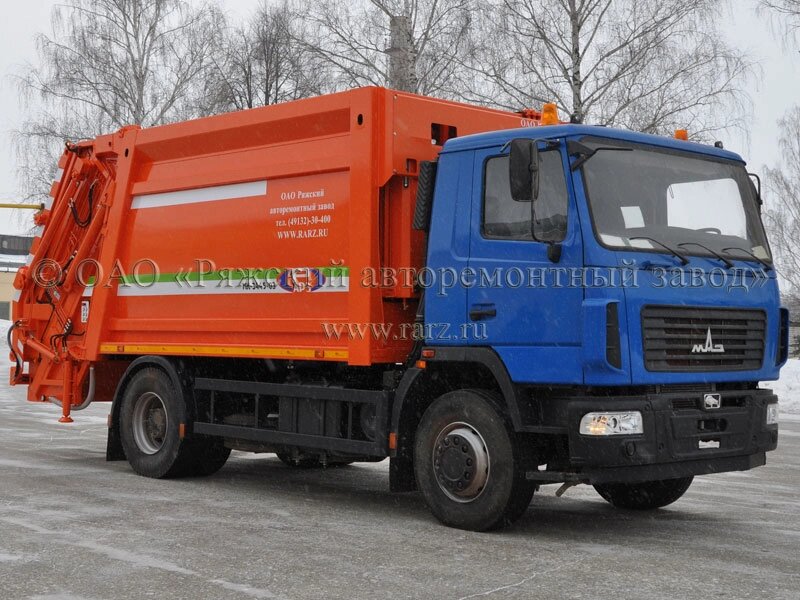 Мусоровоз МК-3546-03 на шасси МАЗ-5340С2-585-013 (с порталом, САУ) от компании Компания СИМ-авто - фото 1