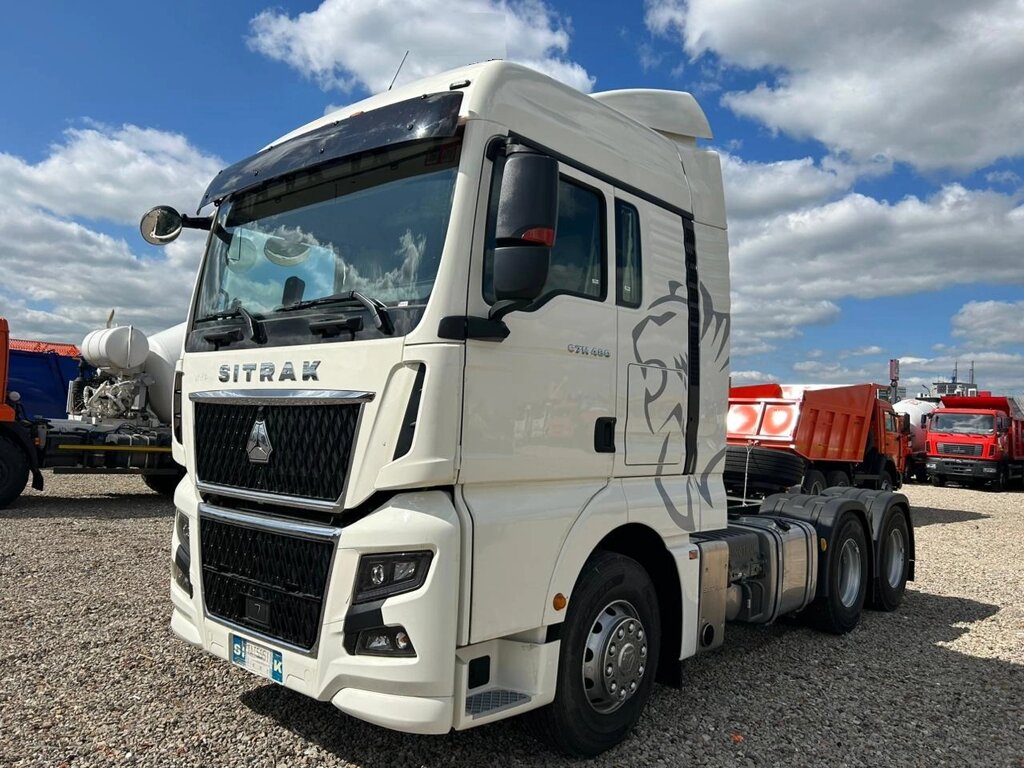 Тягач SITRAK C7H MAX 6x2 ( ZZ4256V363HE1 ) / с АДР и КОМ / Tag (задняя подъем. ось) от компании Компания СИМ-авто - фото 1